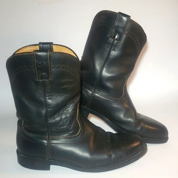 Ariat | Shoes | Ariat Ats Equipped Black Genuine Leathermid  display picture 1